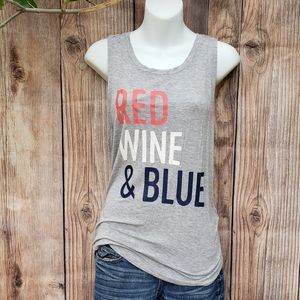 Red Wine and Blue tank top